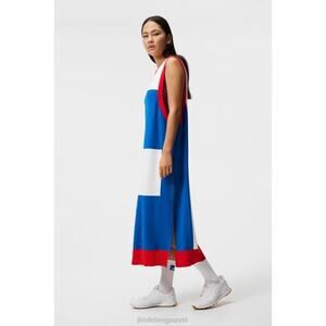 NWT J. Lindeberg Big Bridge Knitted Dress Colorblock Artsy sz S